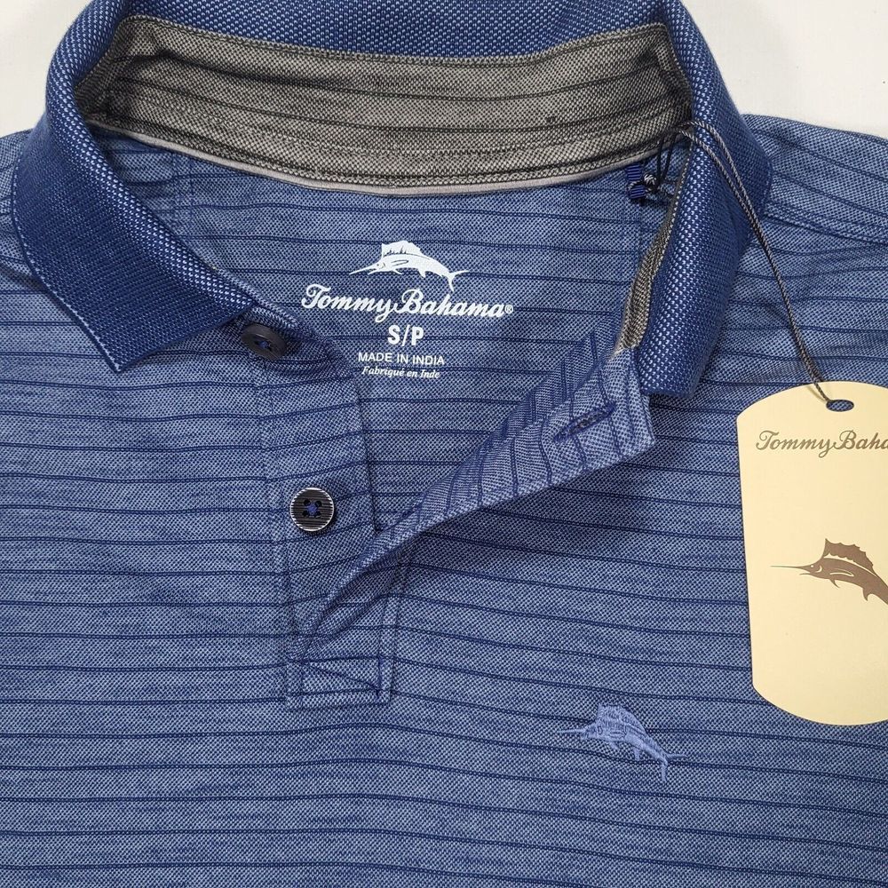 Tommy Bahama Men's‎ Small Island Navy Casual Short Sleeve Polo